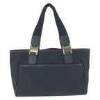 Gucci Horsebit Black Gold GG Canvas Leather Tote — view 2
