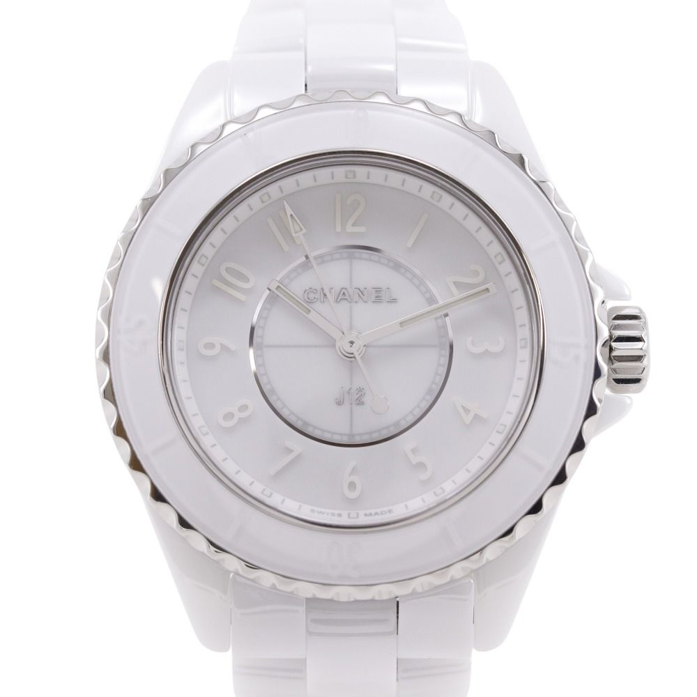 Chanel Phantom Ceramic Quartz Analog Display White Dial Watch