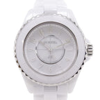 Chanel Phantom Ceramic Quartz Analog Display White Dial Watch