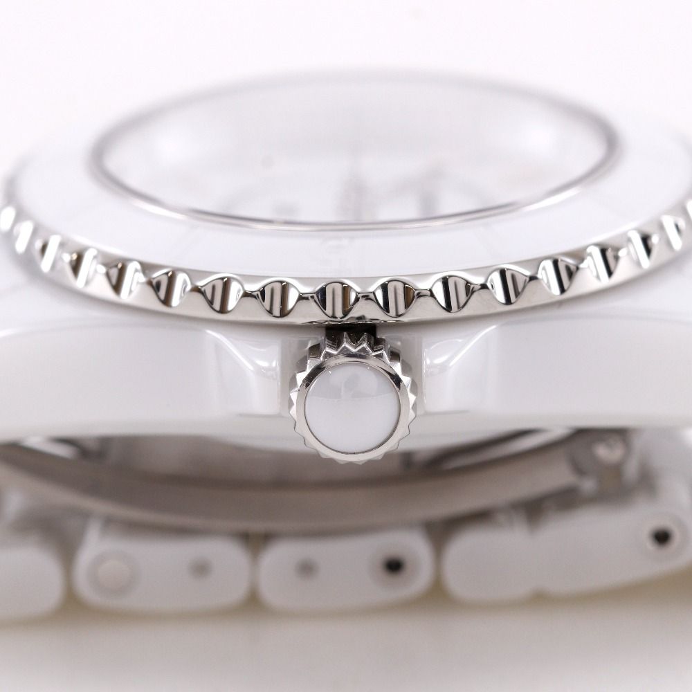 Chanel Phantom Ceramic Quartz Analog Display White Dial Watch — view 8