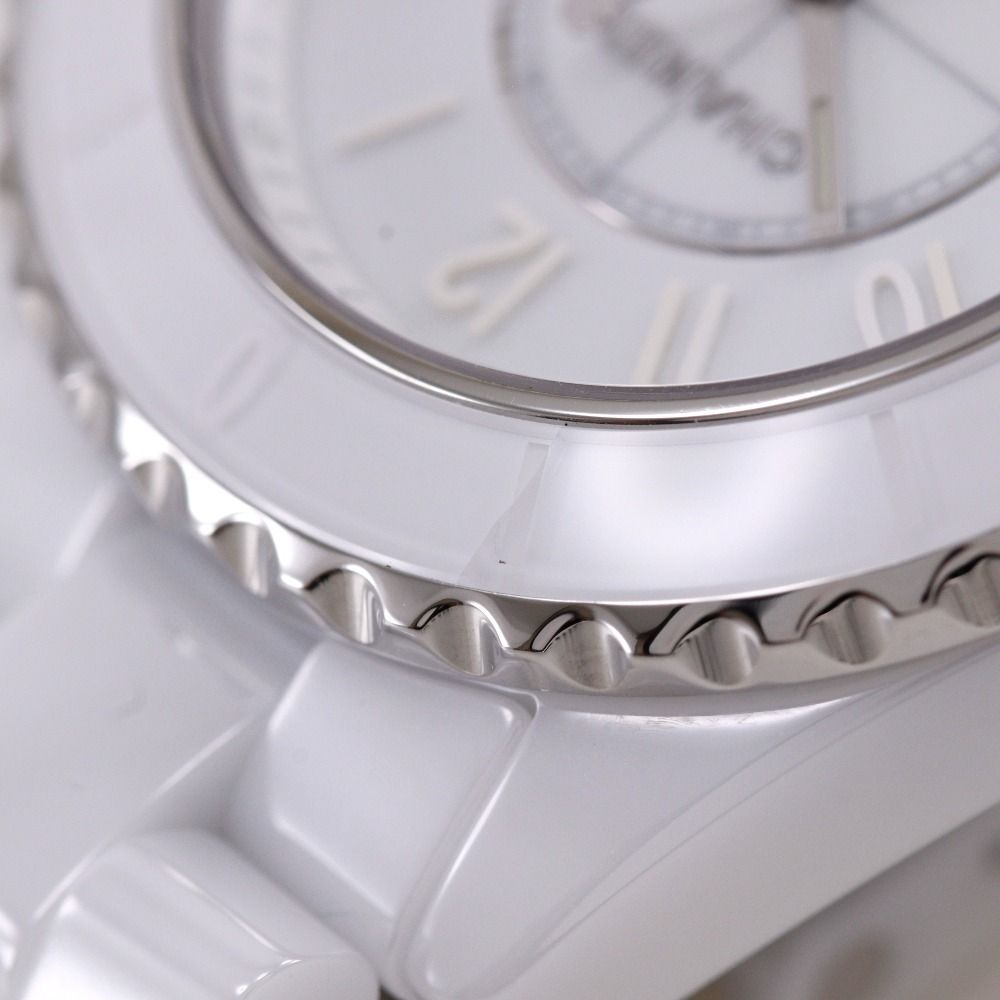Chanel Phantom Ceramic Quartz Analog Display White Dial Watch — view 9