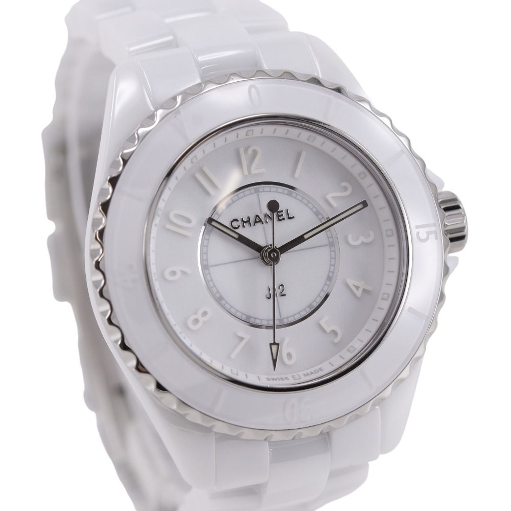 Chanel Phantom Ceramic Quartz Analog Display White Dial Watch — view 3
