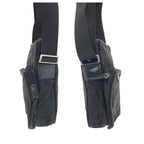 Prada Tessuto Black Silver Nylon Shoulder Bag Pochette — view 8