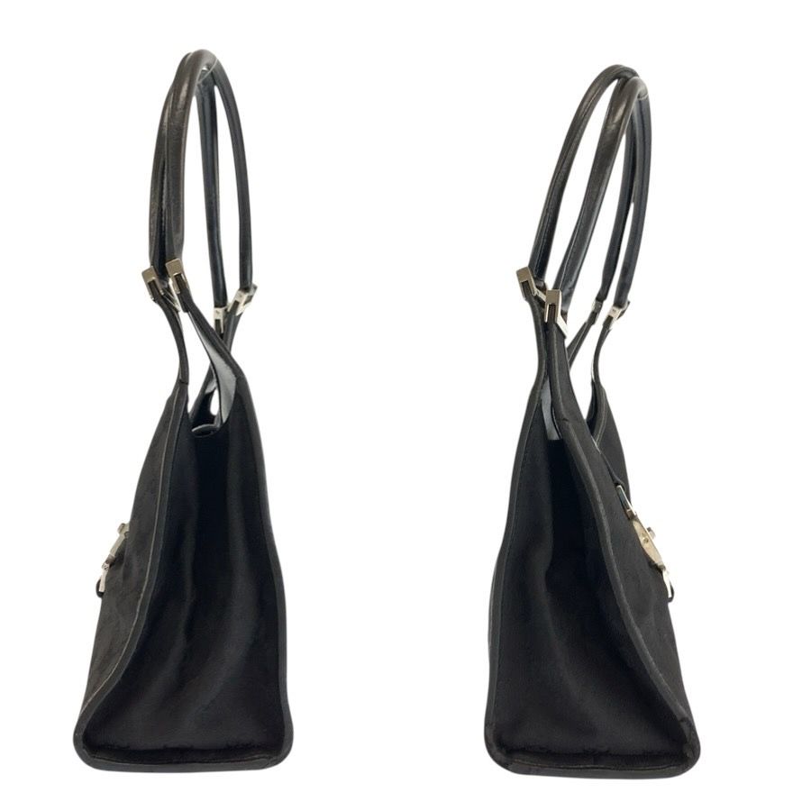Gucci Jackie Black Silver GG Canvas Leather 002 Handbag — view 8