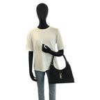Gucci Jackie Black Silver GG Canvas Leather 002 Handbag — view 7