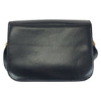 Celine Vintage Horse Carriage Black Gold Leather Shoulder — view 2