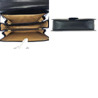 Celine Vintage Horse Carriage Black Gold Leather Shoulder — view 9