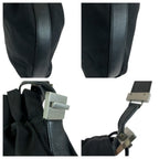 Gucci Black Gunmetal Nylon Leather 001 Shoulder Bag Pochette — view 5