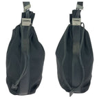 Gucci Black Gunmetal Nylon Leather 001 Shoulder Bag Pochette — view 7