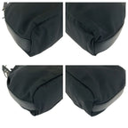 Gucci Black Gunmetal Nylon Leather 001 Shoulder Bag Pochette — view 3