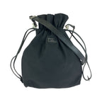 Gucci Black Gunmetal Nylon Leather 001 Shoulder Bag Pochette