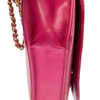 Chanel Timeless Chain Wallet Fuchsia Caviar Leather Shoulder — view 7