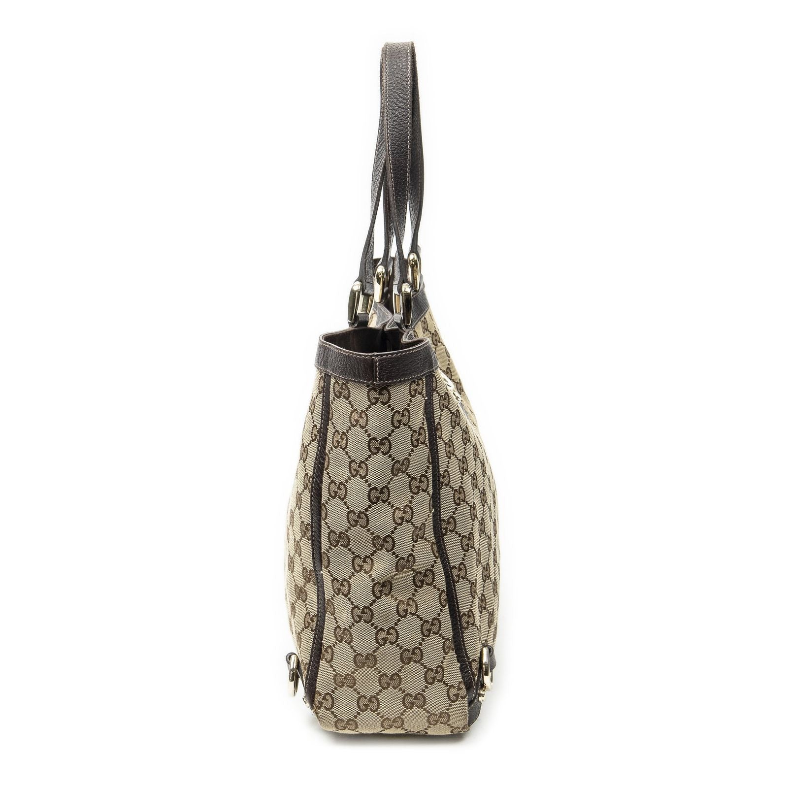 Gucci Large Abbey D Ring Tote Beige GG Canvas — view 4