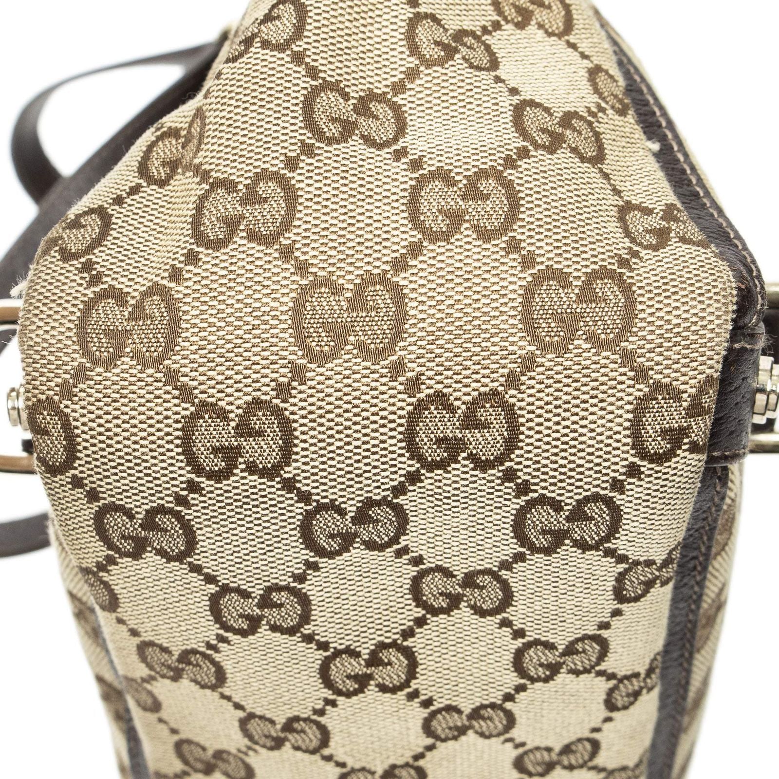 Gucci Large Abbey D Ring Tote Beige GG Canvas — view 7