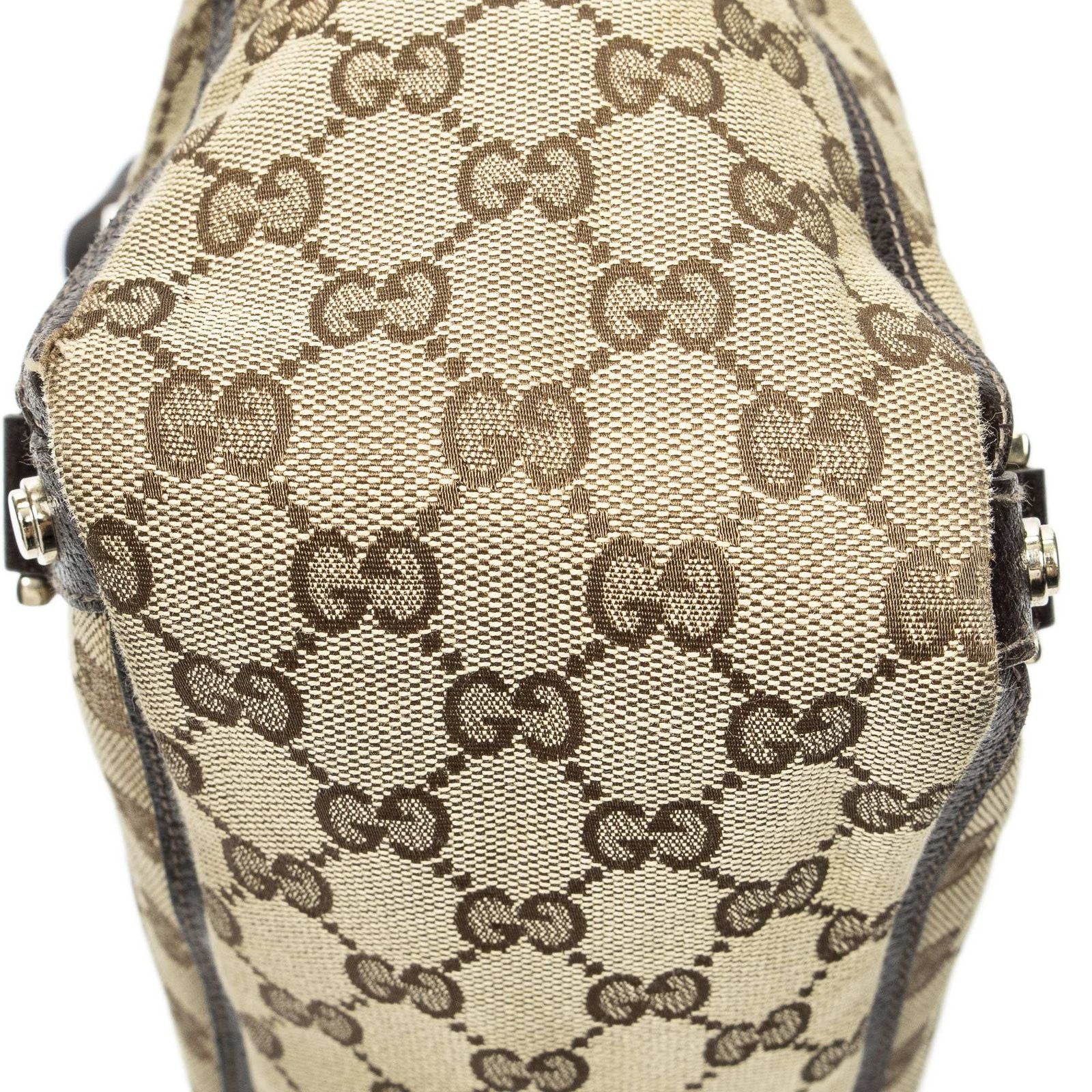 Gucci Large Abbey D Ring Tote Beige GG Canvas — view 8
