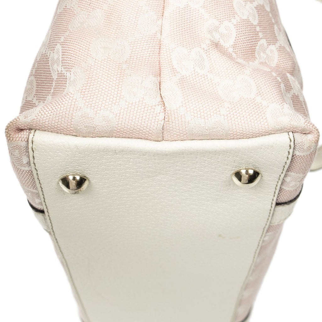 Gucci Abbey Zip Tote Pink GG Canvas — view 7