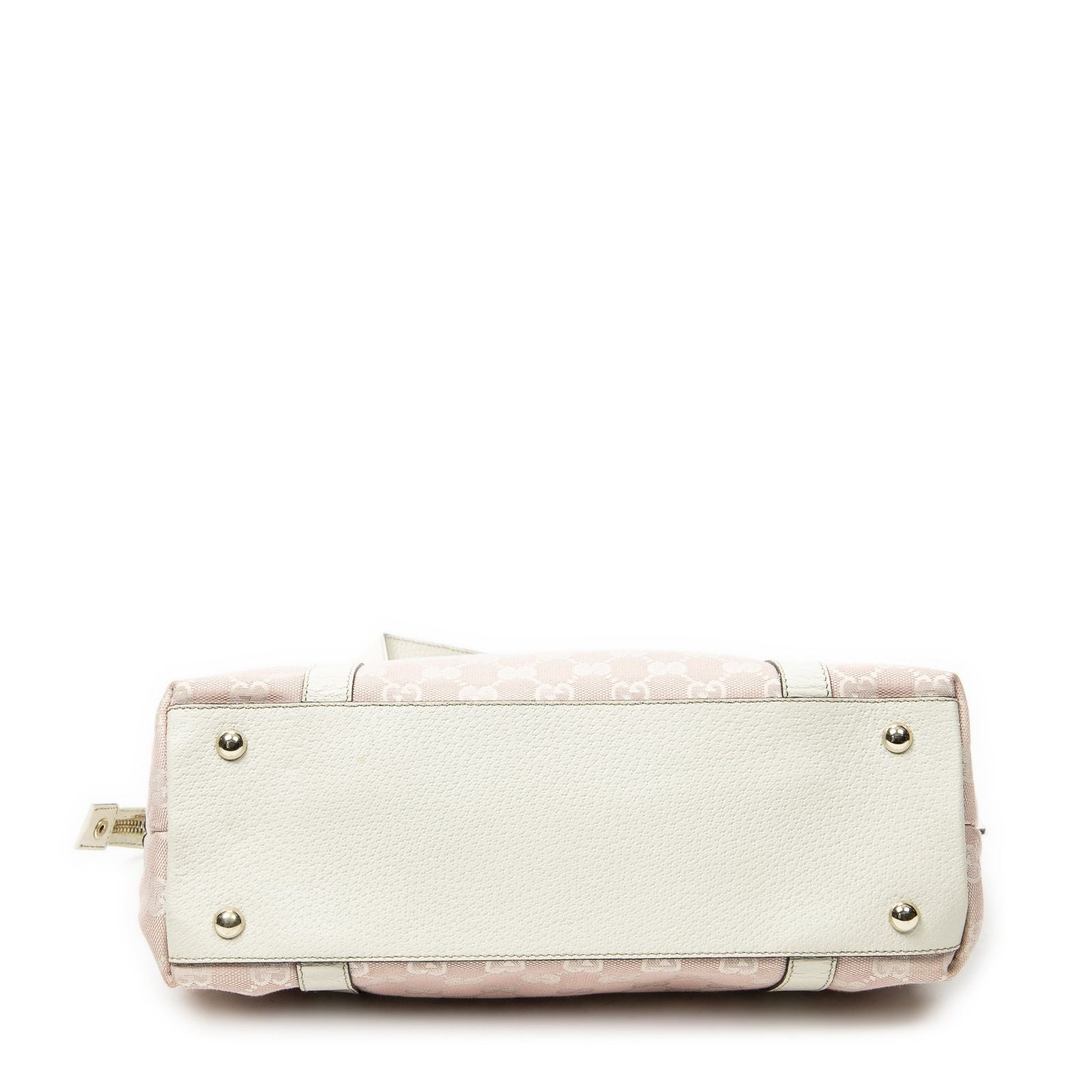 Gucci Abbey Zip Tote Pink GG Canvas — view 6