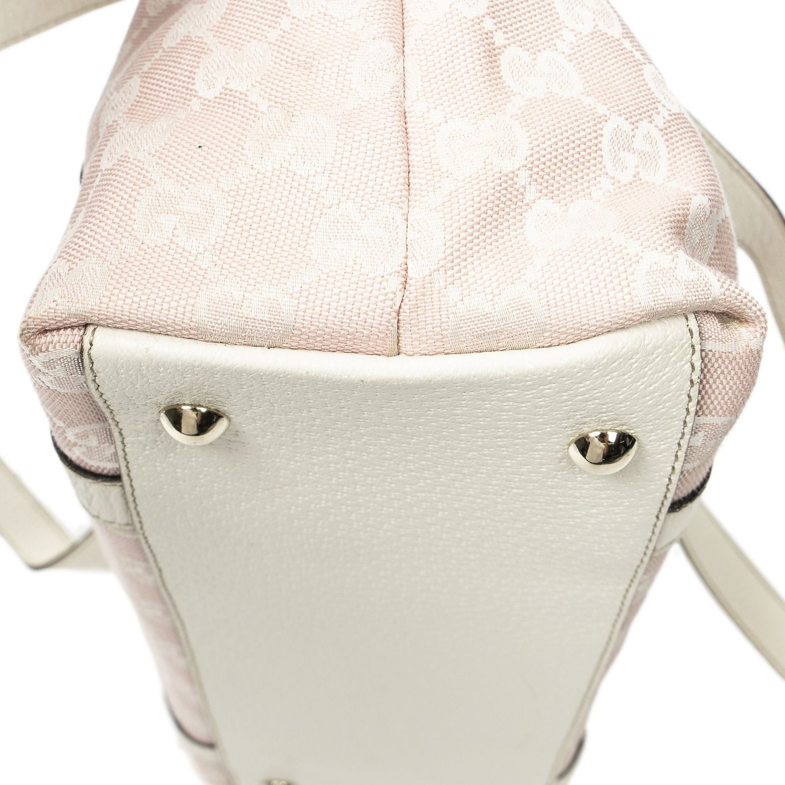 Gucci Abbey Zip Tote Pink GG Canvas — view 8