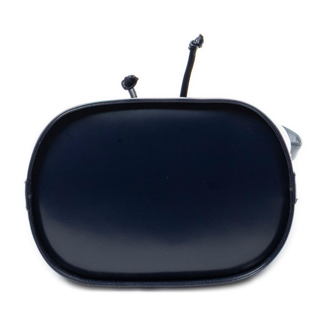 Saint Laurent Drawstring Cross Belt Bag Navy Smooth Calfskin — view 6