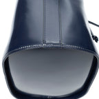 Saint Laurent Drawstring Cross Belt Bag Navy Smooth Calfskin — view 7
