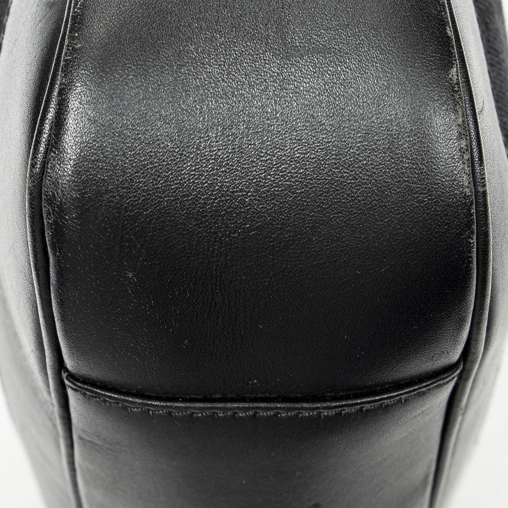 Gucci Pop Bamboo Top Handle Black GG Canvas — view 8