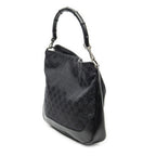 Gucci Pop Bamboo Top Handle Black GG Canvas — view 2