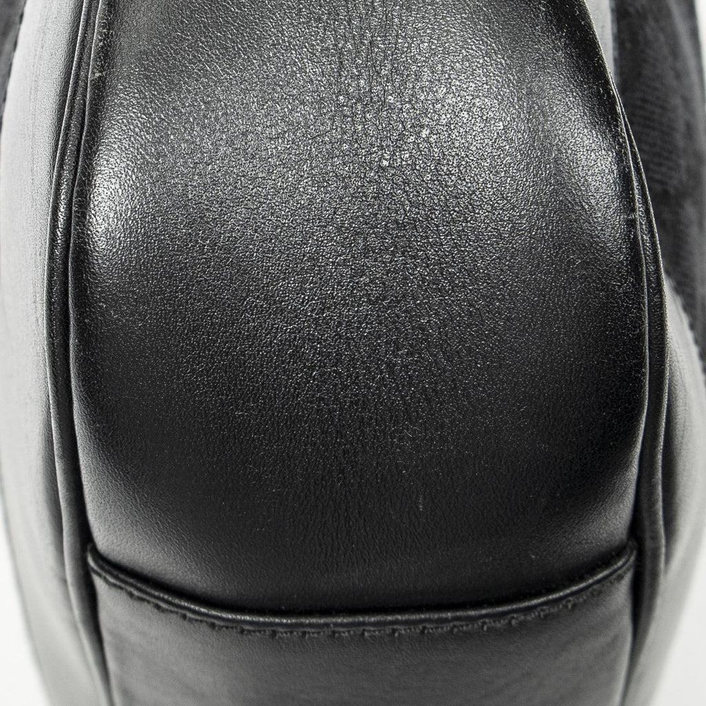 Gucci Pop Bamboo Top Handle Black GG Canvas — view 7
