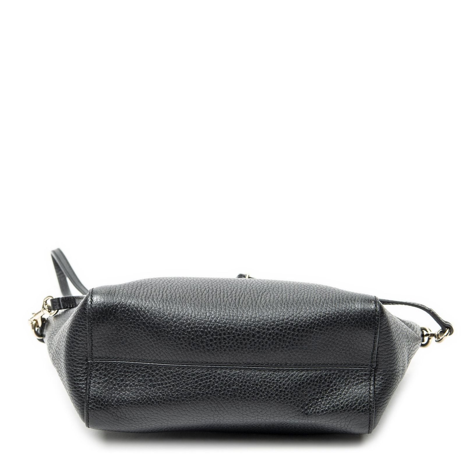 Gucci Mini Swing Tote Black Calfskin Leather — view 6