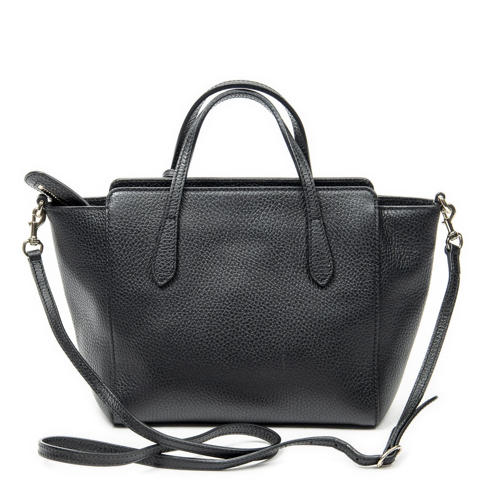 Gucci Mini Swing Tote Black Calfskin Leather — view 5