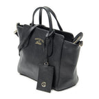 Gucci Mini Swing Tote Black Calfskin Leather — view 2