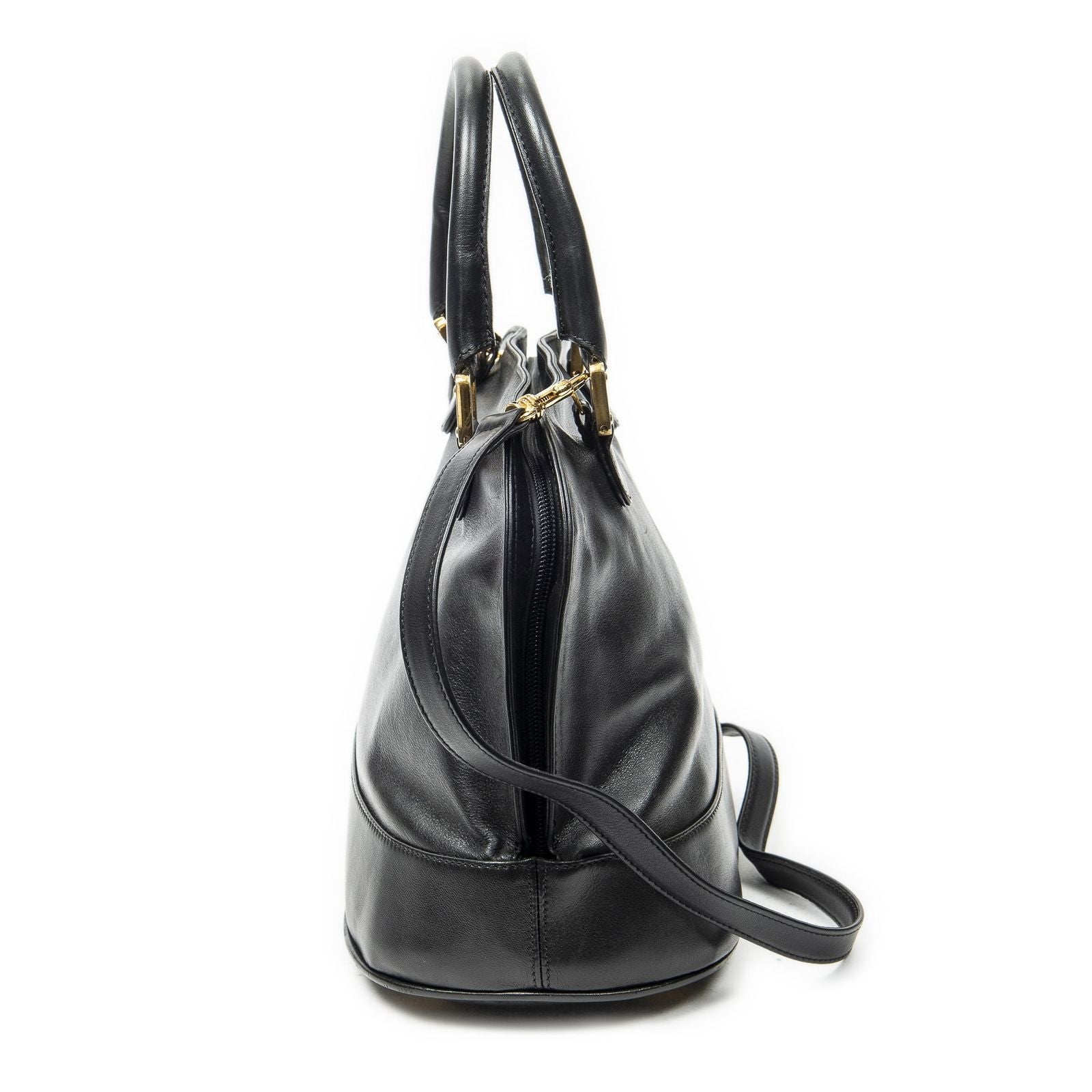 Loewe Vintage Dome Tote Black Calfskin Leather — view 3
