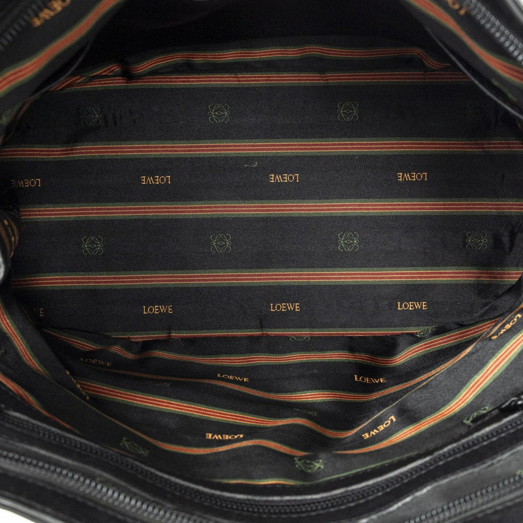 Loewe Vintage Dome Tote Black Calfskin Leather — view 9