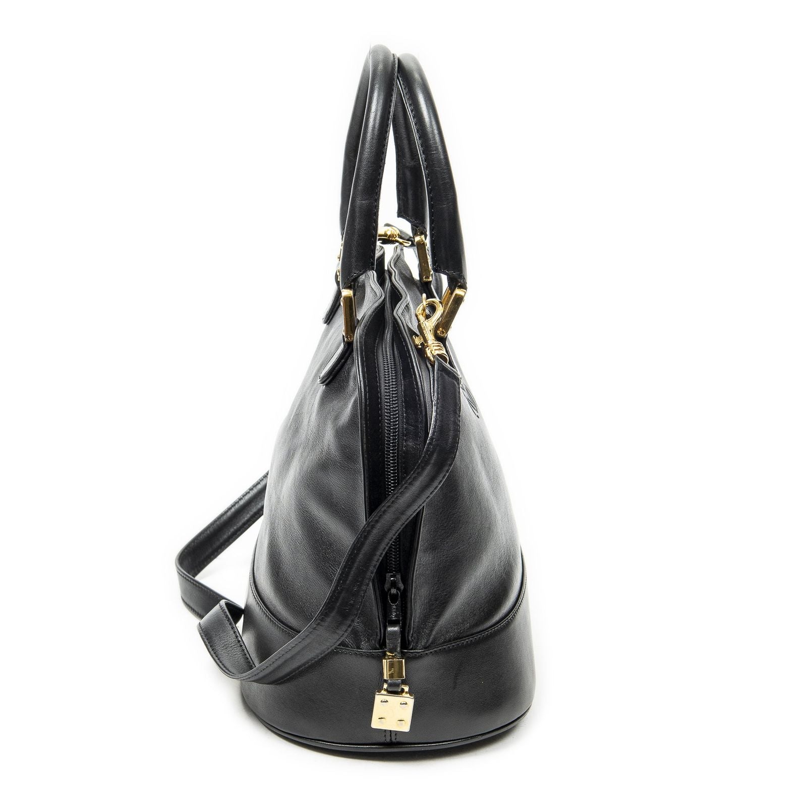 Loewe Vintage Dome Tote Black Calfskin Leather — view 4