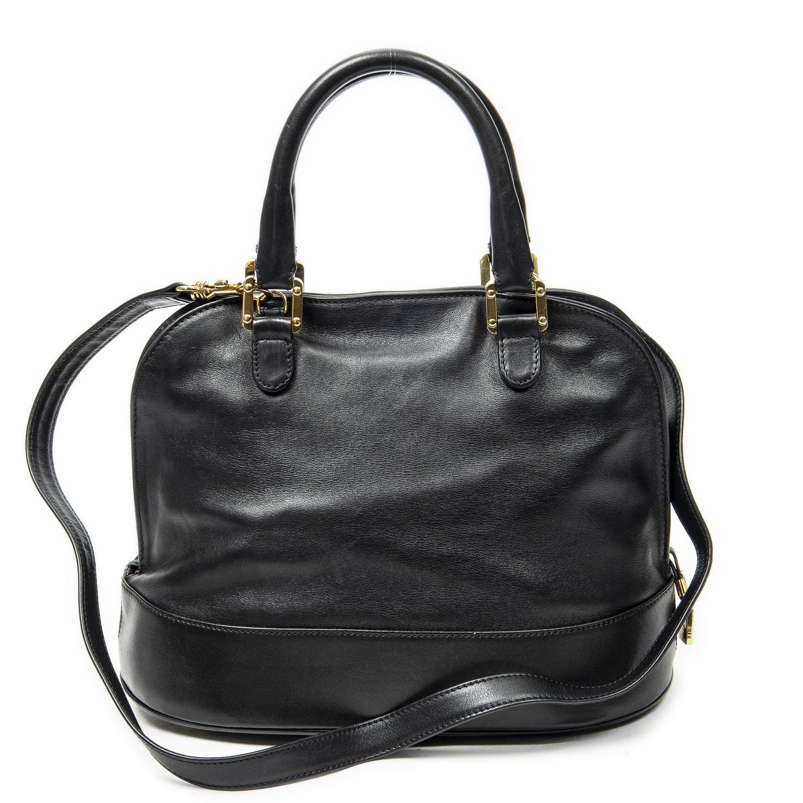 Loewe Vintage Dome Tote Black Calfskin Leather — view 5