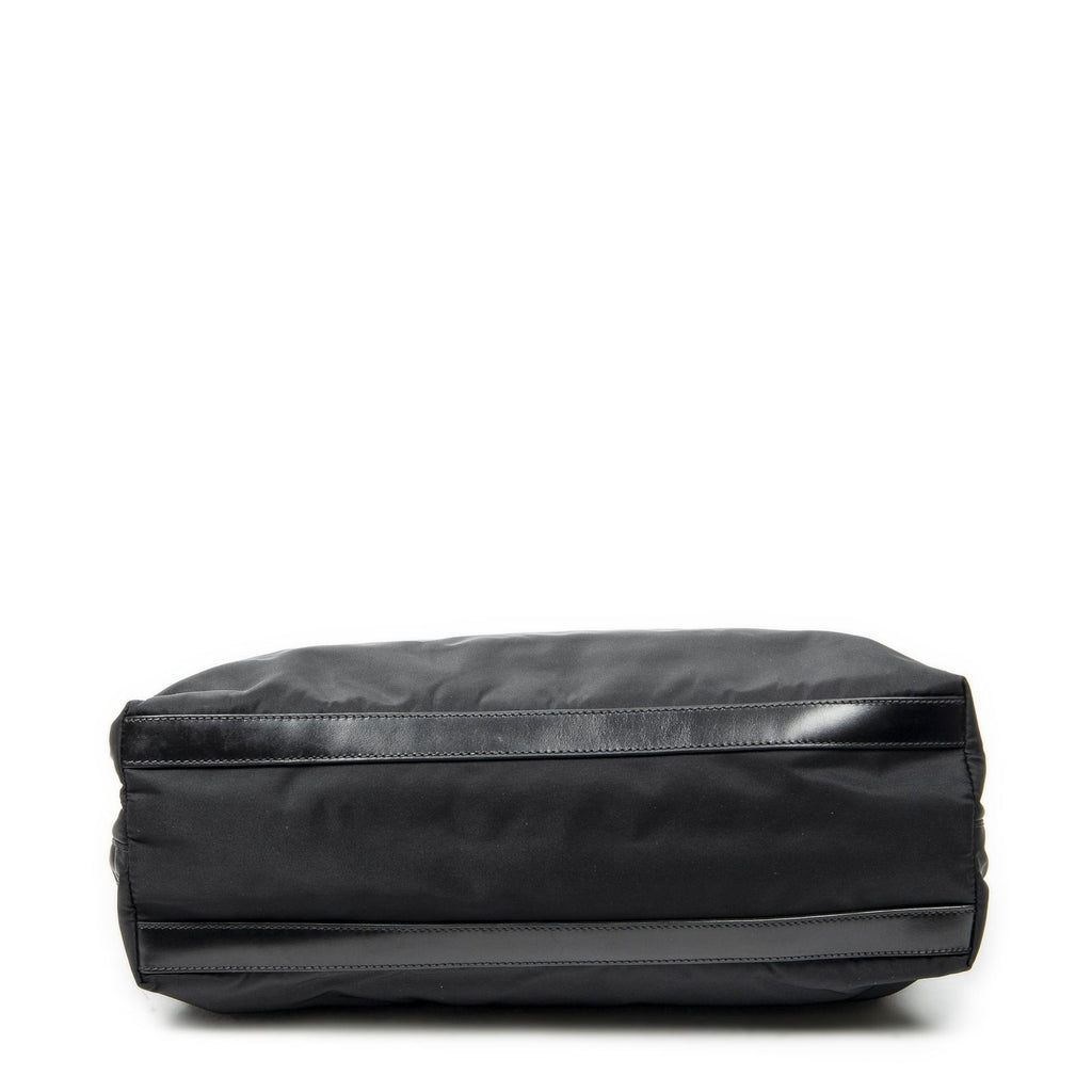 Prada Small Joy Tote Black Nylon Canvas — view 6