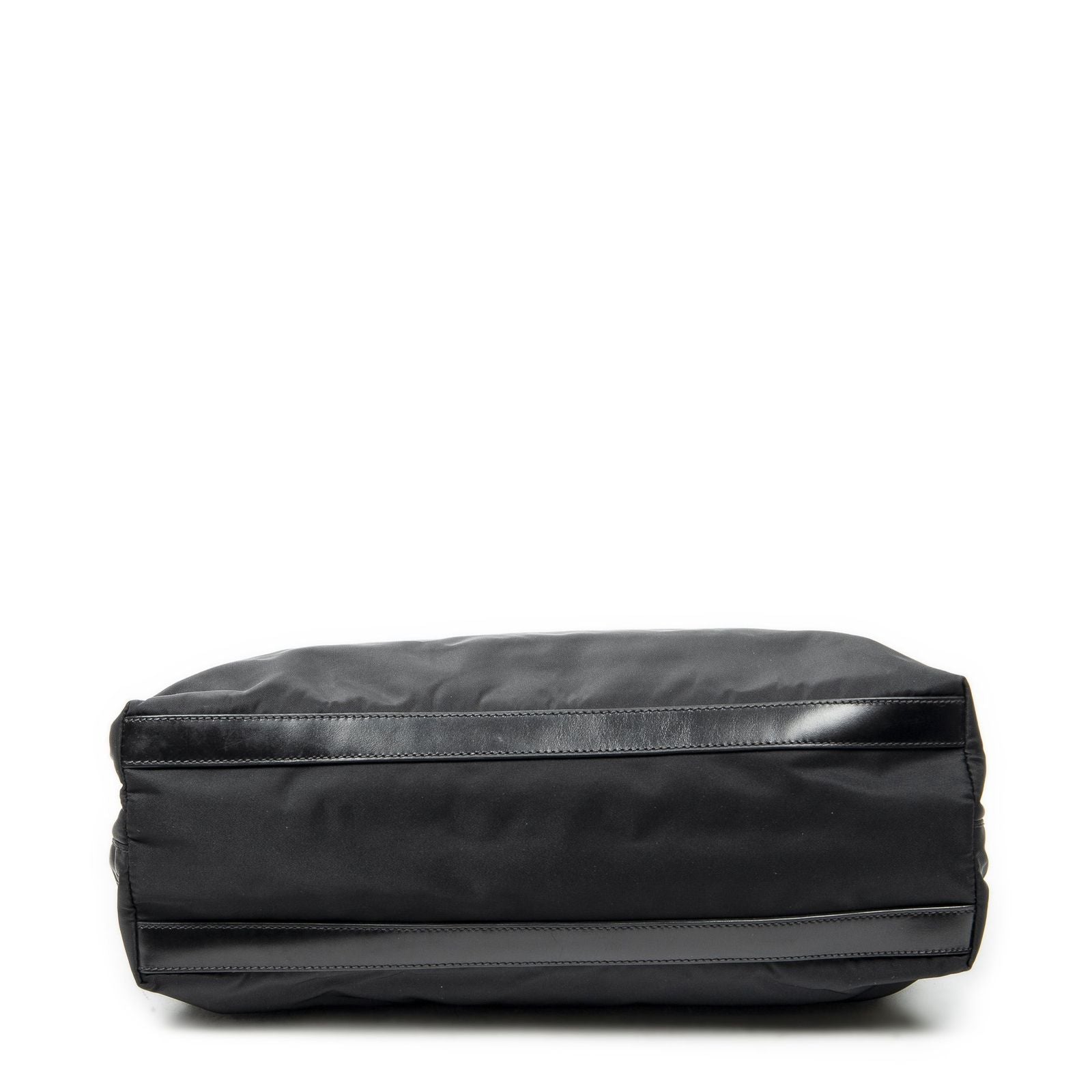 Prada Small Joy Tote Black Nylon Canvas — view 6