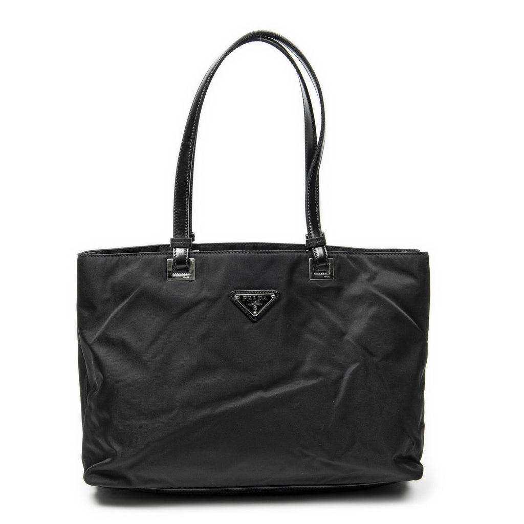 Prada Small Joy Tote Black Nylon Canvas
