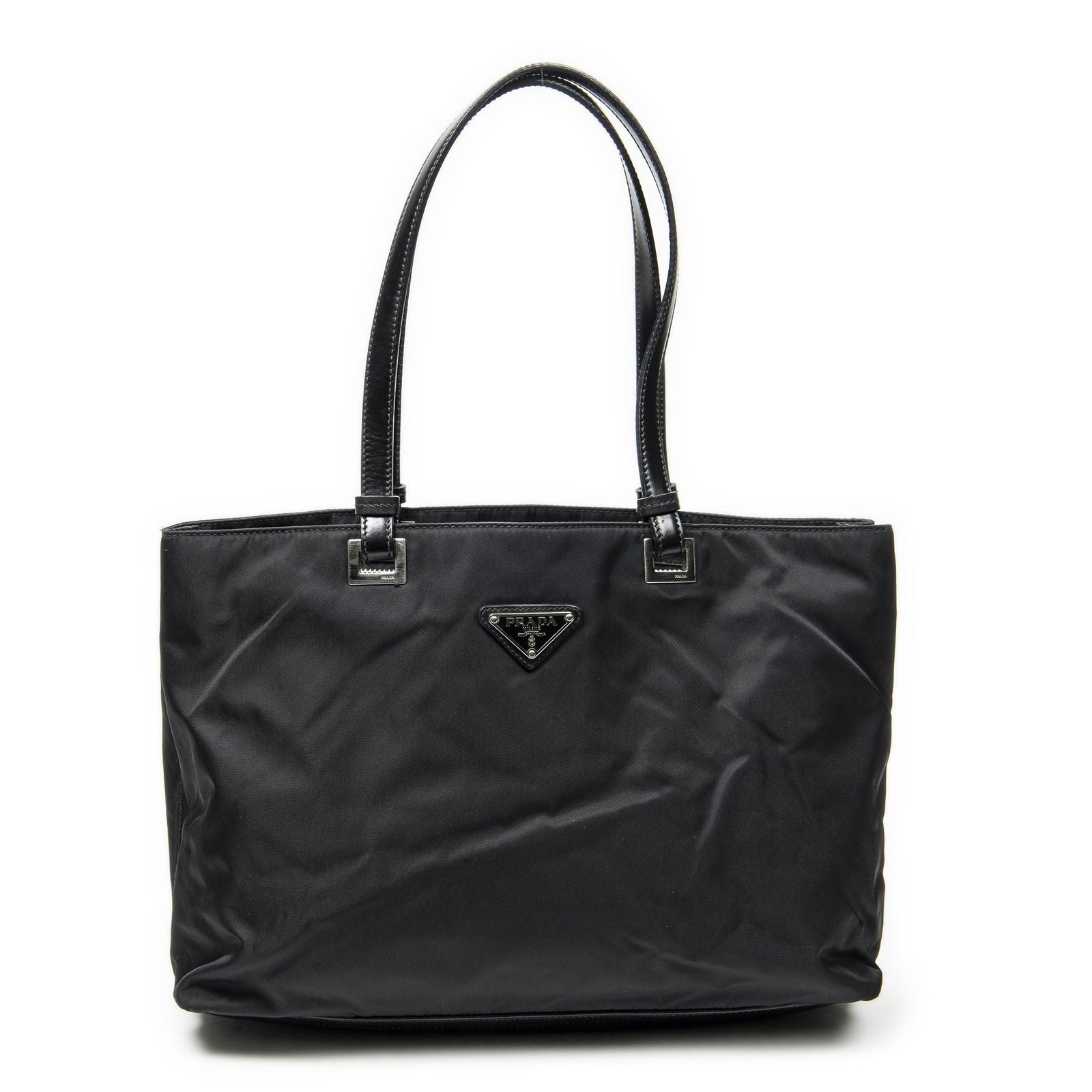 Prada Small Joy Tote Black Nylon Canvas