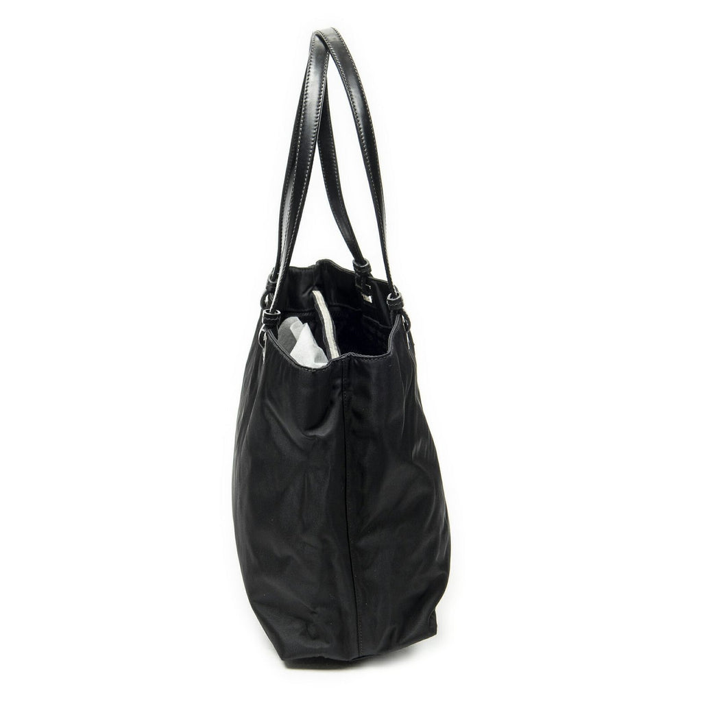 Prada Small Joy Tote Black Nylon Canvas — view 4