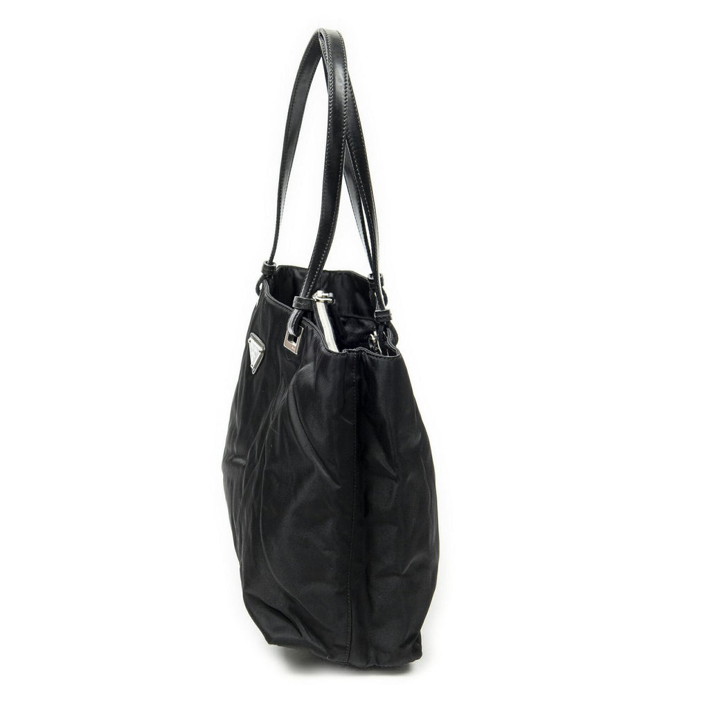 Prada Small Joy Tote Black Nylon Canvas — view 3