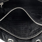 Prada Small Joy Tote Black Nylon Canvas — view 9