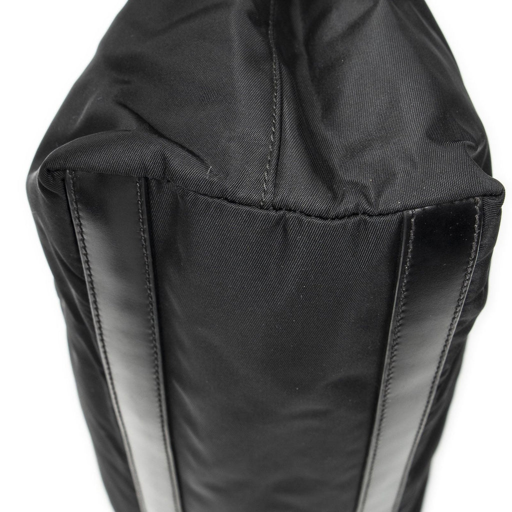 Prada Small Joy Tote Black Nylon Canvas — view 7