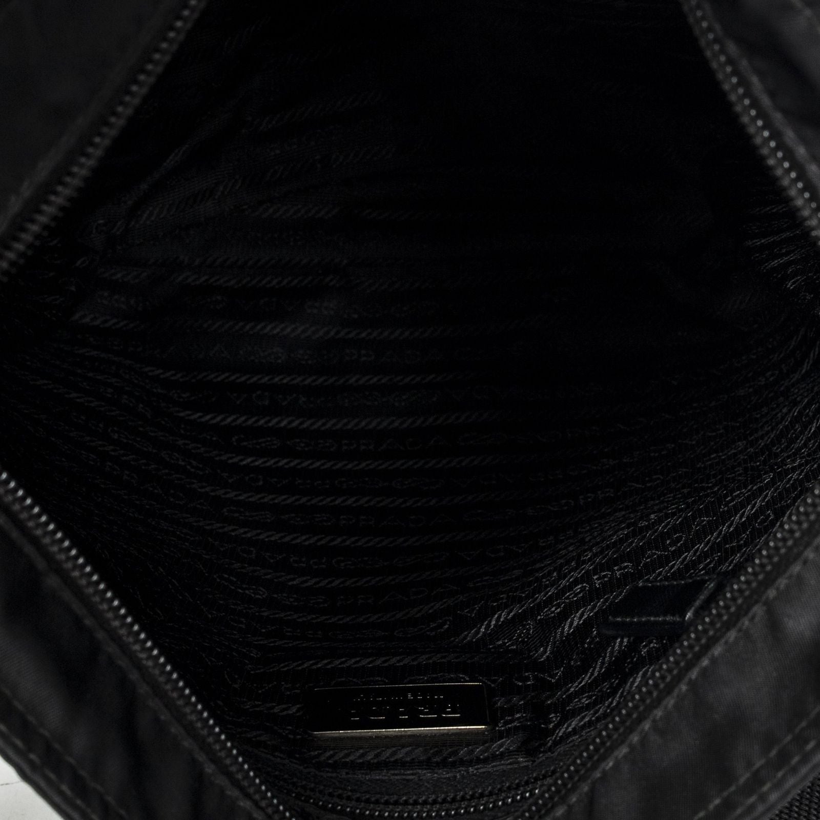 Prada Web Media Messenger Black Nylon Canvas — view 9