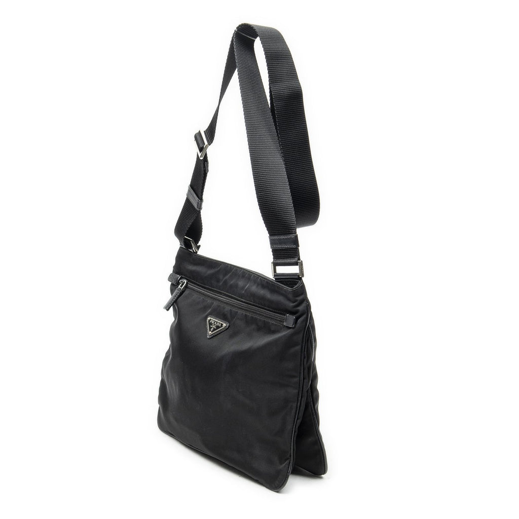 Prada Web Media Messenger Black Nylon Canvas — view 2