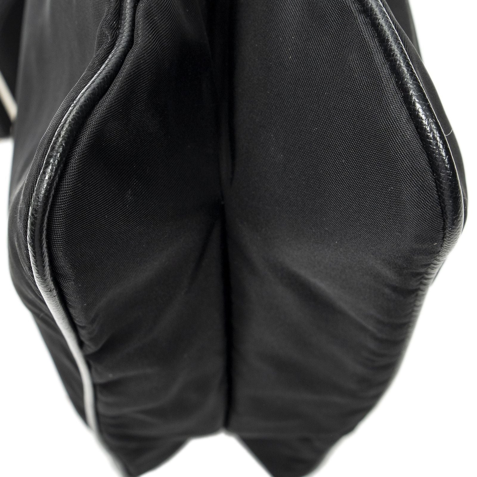 Prada Web Media Messenger Black Nylon Canvas — view 8