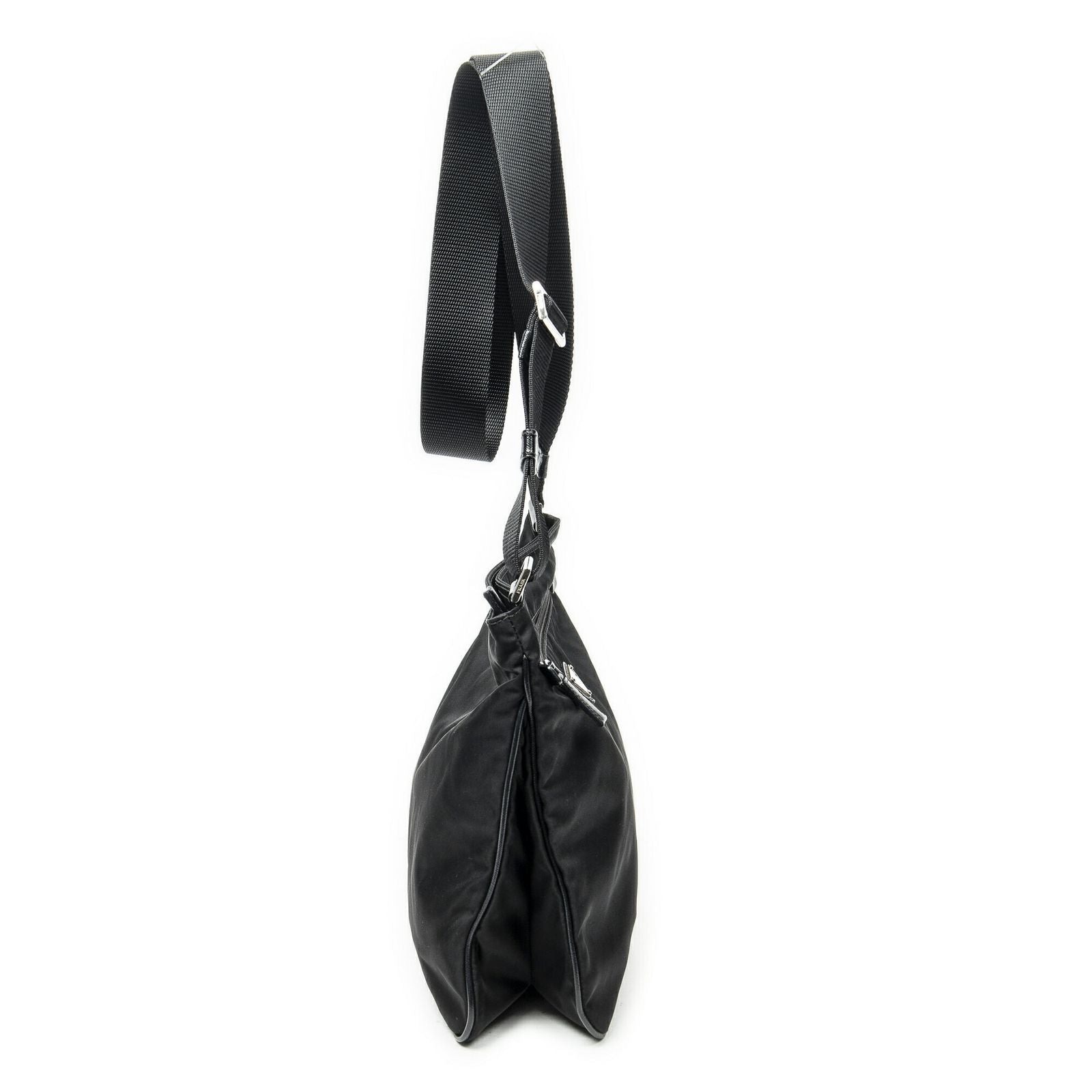 Prada Web Media Messenger Black Nylon Canvas — view 4