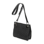 Gucci Eclipse Crossbody Shoulder Bag Black GG Canvas — view 2