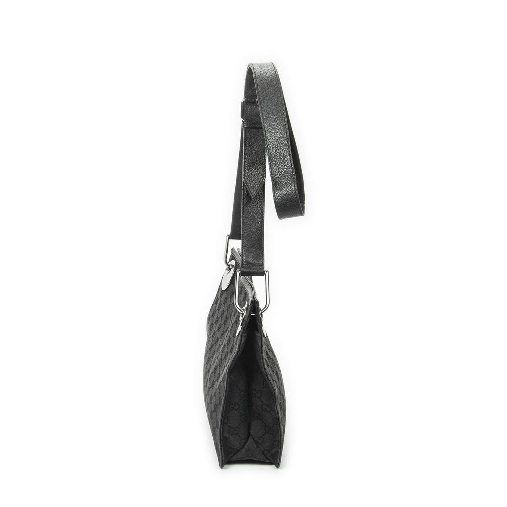 Gucci Eclipse Crossbody Shoulder Bag Black GG Canvas — view 4