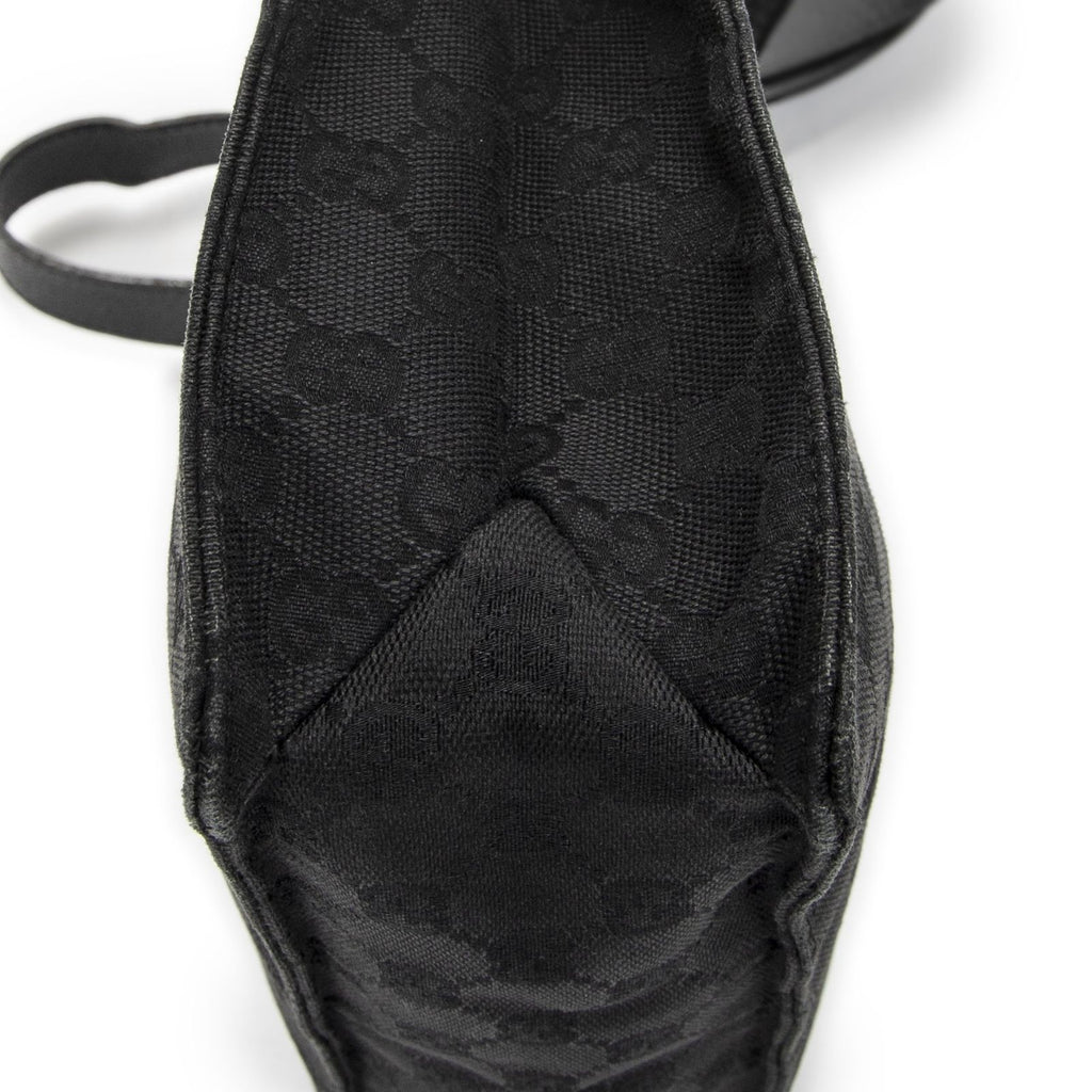 Gucci Eclipse Crossbody Shoulder Bag Black GG Canvas — view 7