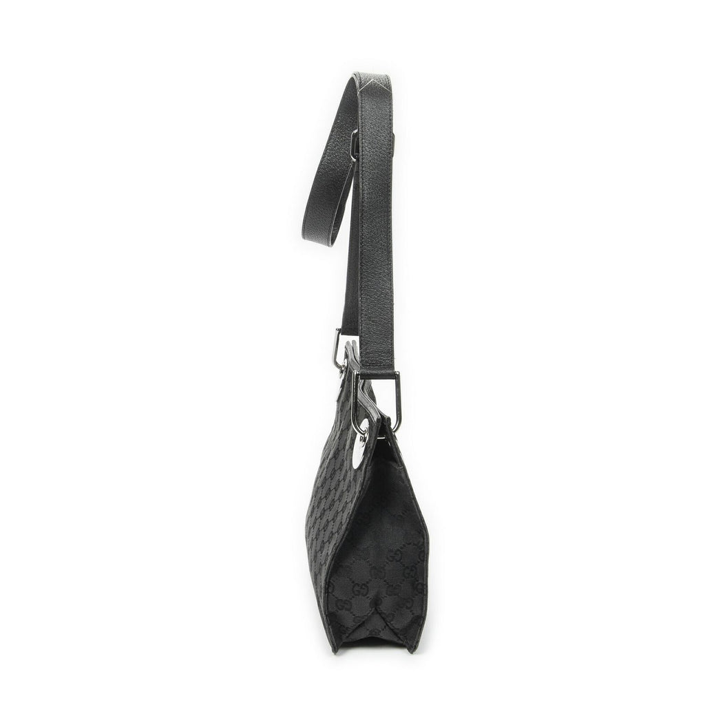 Gucci Eclipse Crossbody Shoulder Bag Black GG Canvas — view 3
